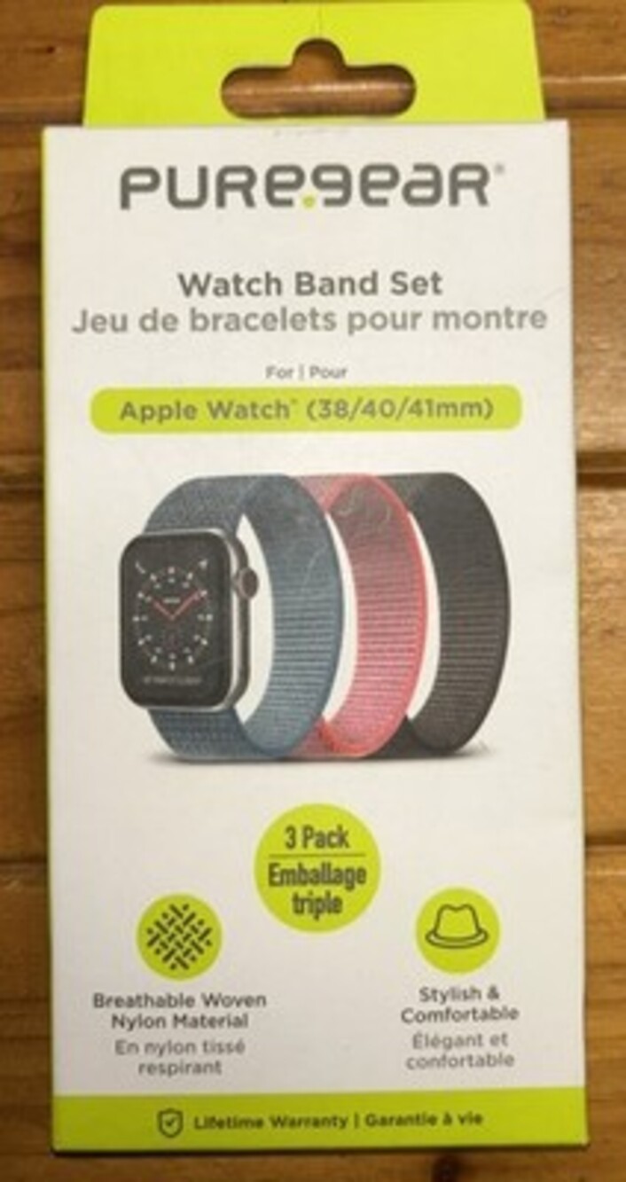 PureGear Watch Band Set for Apple Watch 3-Pack, 38/40/41mm